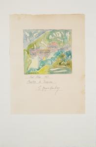 PAPALOUKAS Spyros 1892-1957,Dionysiou Monastery,1927,Shapiro Auctions US 2023-10-21