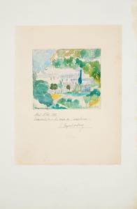 PAPALOUKAS Spyros 1892-1957,Kafsokalyvia, Mont Athos,1927,Shapiro Auctions US 2023-10-21