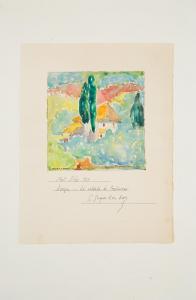 PAPALOUKAS Spyros 1892-1957,Mont Athos,1927,Shapiro Auctions US 2023-10-21