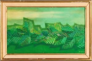 PAPAZOFF Georges 1894-1972,Composition en vert,Cannes encheres, Appay-Debussy FR 2023-12-15
