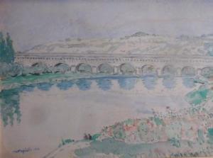 PAPICHE Michel 1901,Le pont canal à Agen,1948,Joron-Derem FR 2017-02-15
