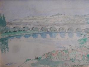 PAPICHE Michel 1901,Le pont canal à Agen,1948,Joron-Derem FR 2016-10-25