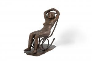 Pappas Yiannis 1913-2005,Femme nue sur un fauteuil à bascule,Bonhams GB 2021-11-24