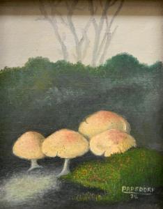 PAPSDORF Frederick 1887-1978,Pink Mushrooms,1974,Rachel Davis US 2016-10-22