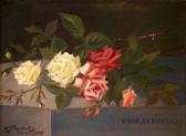 PAPULIS Karlis 1903-1983,Roses,1939,Antonija LV 2008-11-04