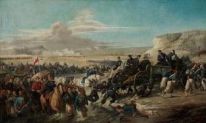 PAQUEAU GASTON 1860-1897,Escena de batalla en el Norte de África,1878,Fernando Duran ES 2010-04-27