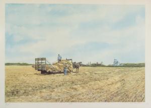 PAQUETTE Armand 1930,Canadian fields of grain and entitled 'fall,888auctions CA 2019-09-26