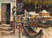 PARADISE Phillip Herschel 1905-1997,Canal scene,John Moran Auctioneers US 2015-03-24