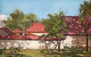 PARASCHIVESCU Juan Alexandru 1857-1901,In Front of the House,Artmark RO 2023-06-19