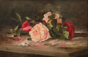 PARASCHIVESCU Juan Alexandru 1857-1901,Roses,Artmark RO 2024-01-31