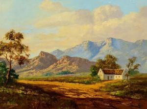 PARAVANO Dino 1935,Landscape with Cape Dutch Cottage,5th Avenue Auctioneers ZA 2024-02-18