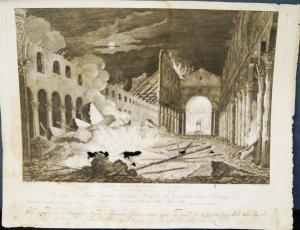 PARBONI Pietro 1783-1841,Veduta dell'incendio di S.Paolo,Anglicana Aste IT 2023-03-06