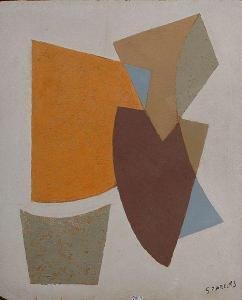PAREDIS Gustave 1897-1963,Composition géométrique,VanDerKindere BE 2018-09-11