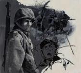 PARENTE JOE,War scene, story illustration,Heritage US 2009-10-27