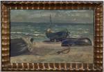 Parenthou Louis 1888-1982,study, fishing boats on the shore,1923,Reeman Dansie GB 2023-03-12