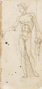 PARENTINO Bernardo,Study of a Standing Male Nude - Study of a Standin,Swann Galleries 2021-11-03