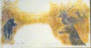 PARERA Maurice 1888-1916,Rencontre de bêtes rouges avec des bêtes no,Millon - Cornette de Saint Cyr 2010-01-25