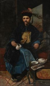 PARERA MUNTE Fransec 1850-1920,Westerner disguised as a Mandarin,1832,Zeeuws NL 2020-11-17