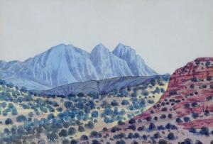 PAREROULTJA Edwin 1918-1986,Mount Giles, Mac Donnell Ranges,Elder Fine Art AU 2023-07-31