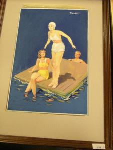 Pares Ethel Bip 1904-1977,Bathing Belles,20th Century,Cheffins GB 2008-11-13