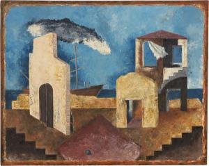 PARESCE Rene Herbert Renato 1886-1937,Paesaggio,1932,Farsetti IT 2022-05-28