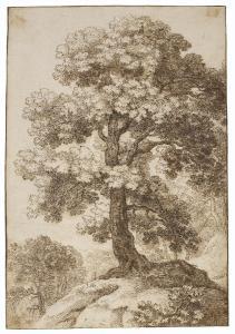 PARIGI Giulio 1571-1635,A tree on a hill in a landscape,Christie's GB 2021-01-28