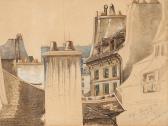 PARIS H. W 1800-1800,view of the rooftops of Paris,Auctionata DE 2016-05-04