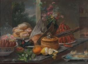 PARIS Joseph Francois 1784-1871,Nature morte à la table gourmande,Binoche et Giquello FR 2023-01-21
