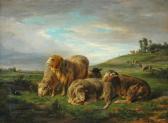 PARIS Joseph Francois 1784-1871,Sheep in pasture,Simpson Galleries US 2012-09-29