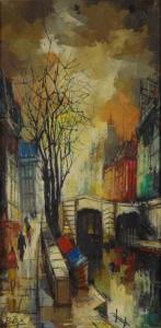 PARIS SCHOOL,Street and Canal Scene,20th Century,Kodner Galleries US 2017-09-20