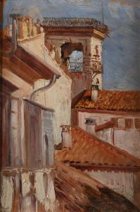 PARISI Francesco Paolo 1857-1948,Dalla casa di via Broletto,Casa d'Aste Arcadia IT 2024-11-14