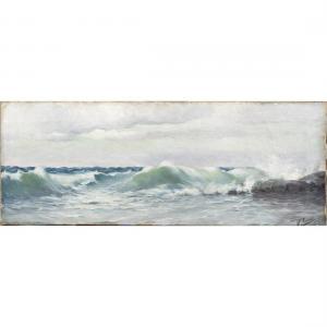 PARISI Francesco Paolo 1857-1948,Untitled (Waves),Clars Auction Gallery US 2023-07-14