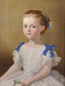 PARK Henry,Portrait of a Young Girl dressed in a white Dress ,1866,John Nicholson 2018-10-03