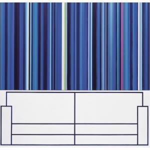 PARK MEENA 1973,blue sofa,2004,Sotheby's GB 2006-03-31