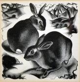 PARKER Agnes Miller 1895-1980,Rabbits,John Nicholson GB 2016-11-23