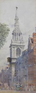 PARKER Ellen Grace 1880-1903,Cheapside and St Mary-le-Bow Church,Woolley & Wallis GB 2012-12-12