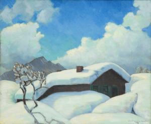 PARKER George Waller 1888-1957,Winter Landscape,1924,Hindman US 2024-02-21