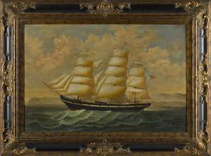 PARKER H. 1900-1900,ship portrait,Pook & Pook US 2014-03-18