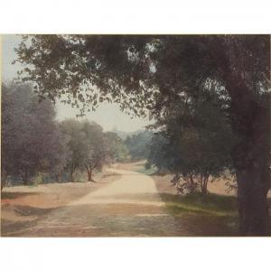 PARKER Harold A 1878-1930,Among the Live Oaks-Arroya Drive,1908,Treadway US 2012-09-15