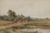 PARKER Henry Hillier 1858-1930,HERDING COWS,Sloans & Kenyon US 2012-05-04