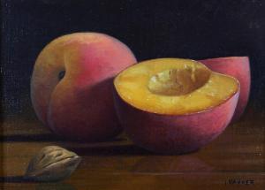 PARKER IAN 1955,Still life of peaches,Morphets GB 2021-11-25