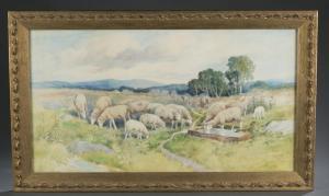 Parker Lillian Marie 1900,Sheep Gathering,20th Century,Quinn & Farmer US 2017-09-16