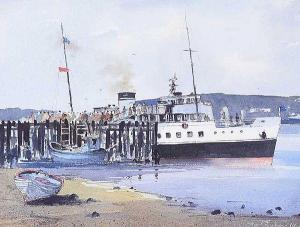 PARKER Paul 1905-1987,THE BALMORAL DOCKED AT COOKE STREET QUAY, PORTA,Ross's Auctioneers and values 2020-12-02