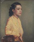 PARKER Richard G 1900-1900,Portrait of Woman in Yellow Blouse,Rachel Davis US 2015-05-02