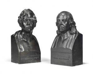 PARKER SAMUEL,GEORGE IV BRONZE BUSTS OF JOHN FLAXMAN AND SIR WAL,1830,Christie's GB 2016-10-26
