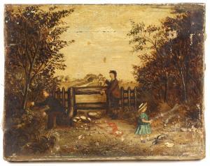 PARKER W,Family by a Gateway,19th century,Ewbank Auctions GB 2021-06-17