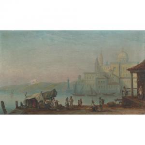 PARKHURST Nagel A 1900-1900,GENOA (THE OLD HARBOUR WITH MARKET STALL),Waddington's CA 2010-06-15