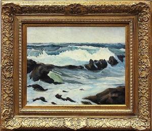 PARKHURST Thomas 1853-1923,Rocky Shores,Clars Auction Gallery US 2013-06-16