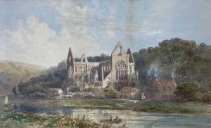 PARKMAN Alfred Edward,view of Tintern Abbey from the River Wye,1912,Rogers Jones & Co 2022-11-19