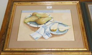 PARLADE Janetta,Still Life of Pears, Alcuzaz,1995,Bonhams GB 2011-01-05